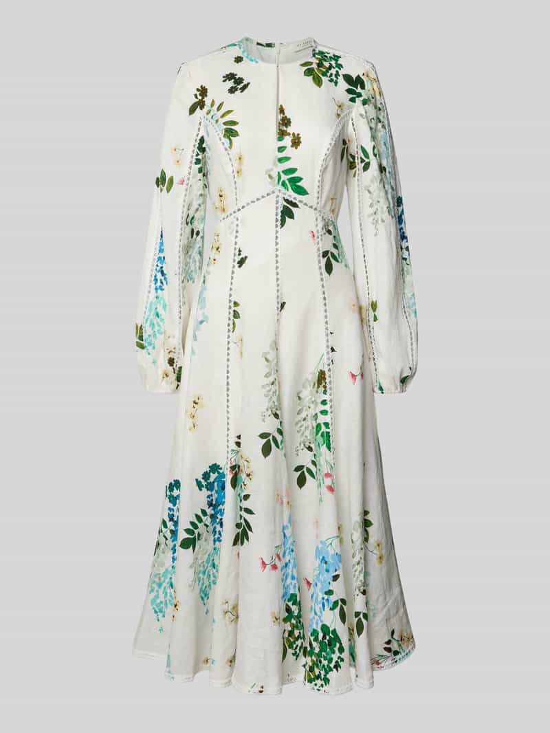 Ted Baker Linnen jurk met gehaakte kant model 'utala'