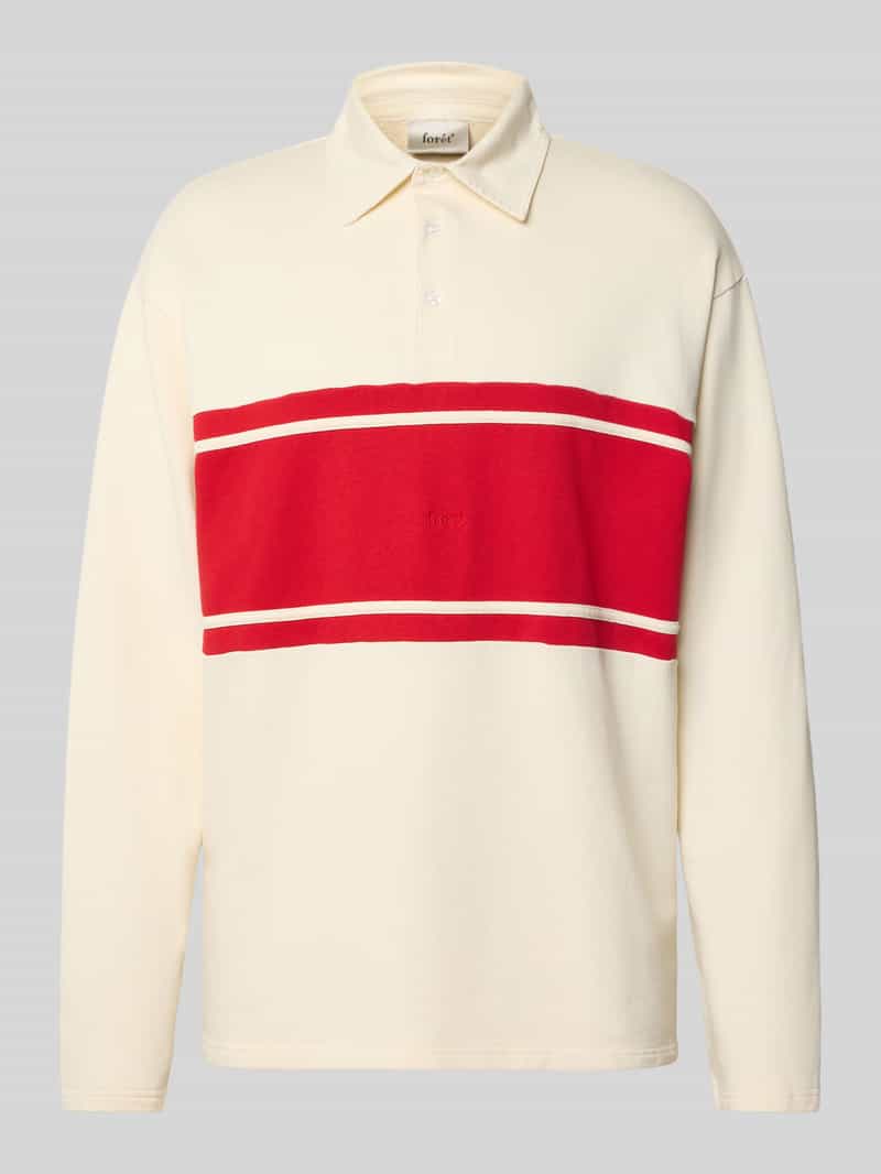 Forét Shirt met lange mouwen van Escorial-wol met polokraag model 'MATCH'