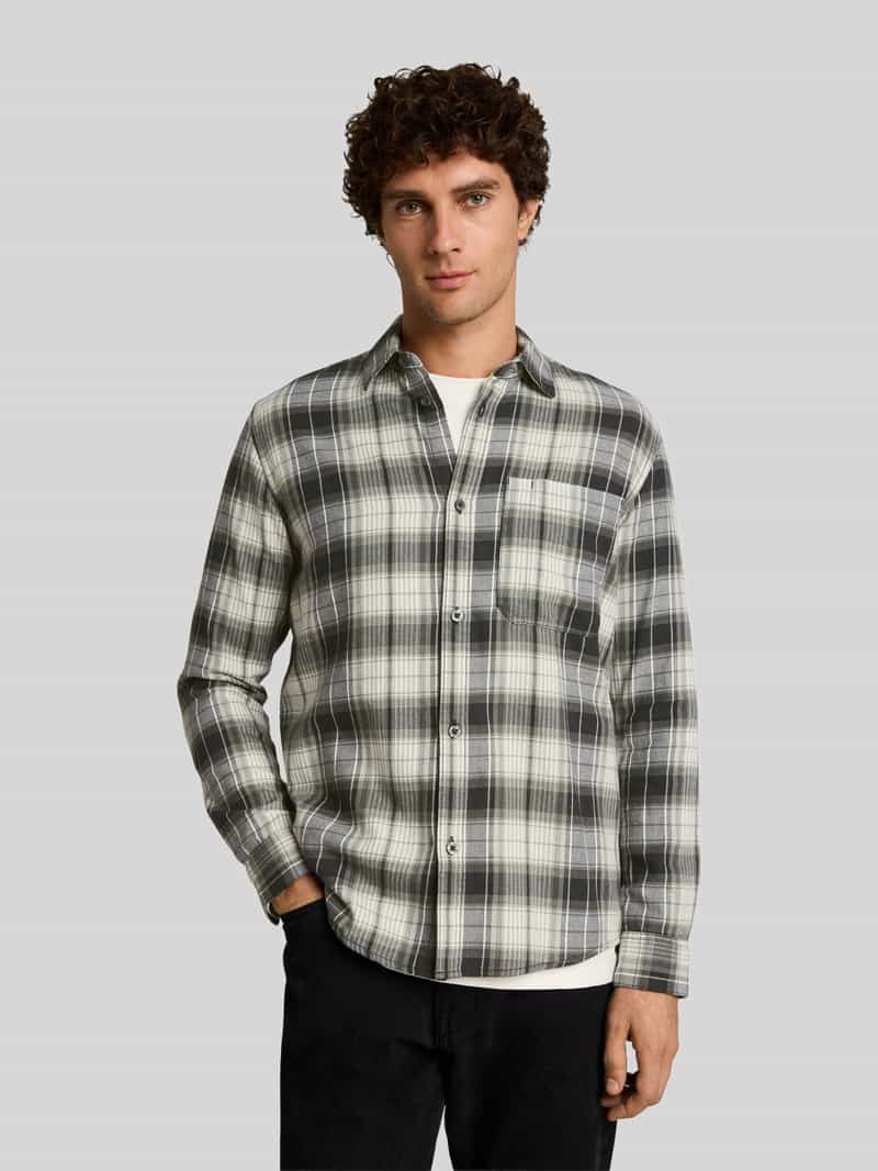 Tom Tailor Denim relaxed fit vrijetijdsoverhemd met borstzak