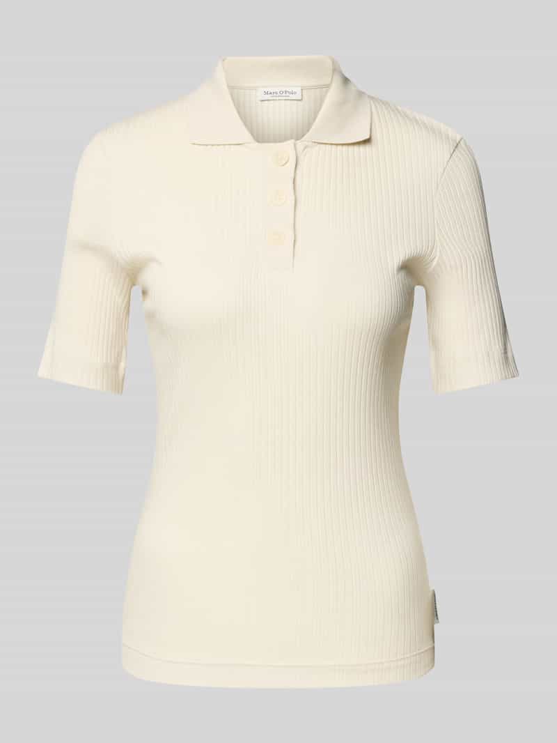 Marc O'Polo Slim fit poloshirt van een mix van katoen en modal