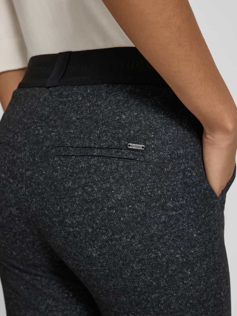 TONI Flared stoffen broek met elastische band model 'Jenny'