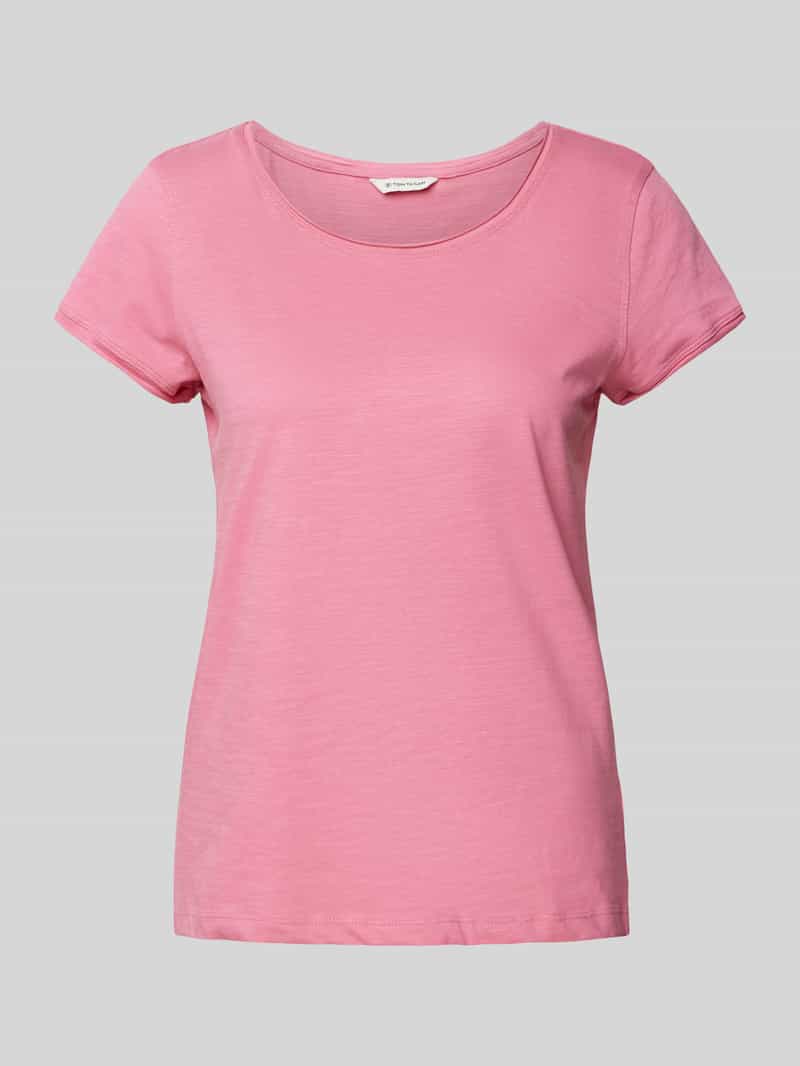 Tom Tailor Regular fit T-shirt van puur katoen