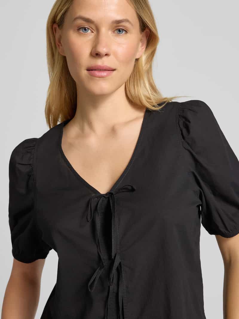 s.Oliver RED LABEL Regular fit katoenen blouse met V-hals