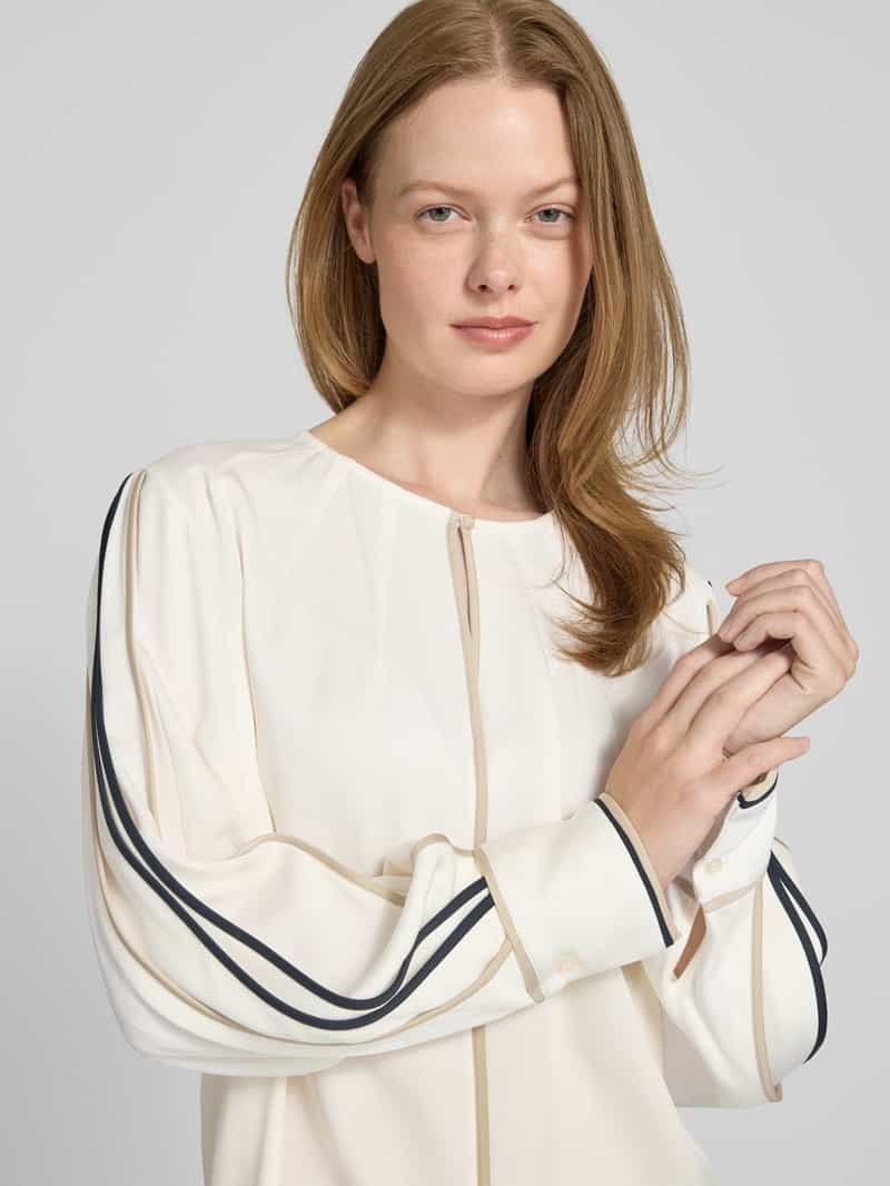 Boss Regular fit blouse met lange mouwen van een viscosemix model 'BANARIAH'