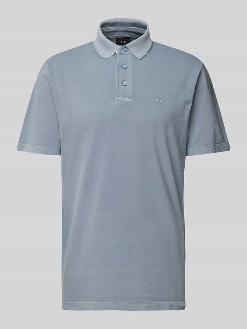 Armani Exchange Poloshirt met korte knoopsluiting