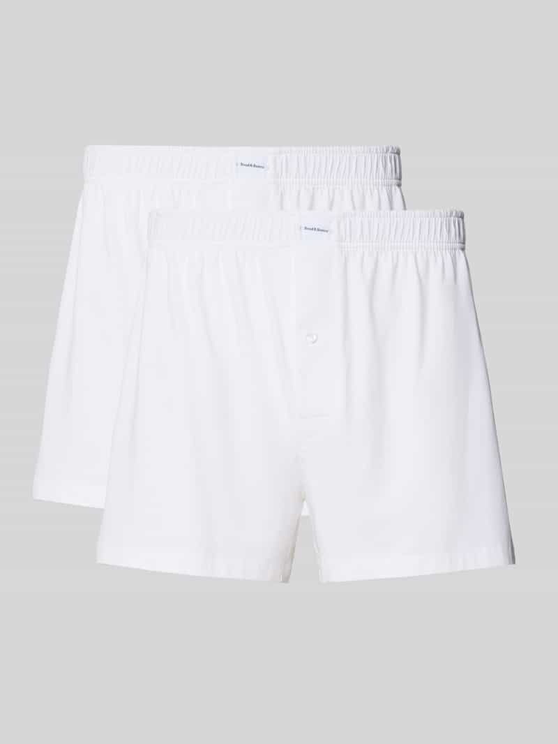 Boxershort met elastische band in een set van 2 stuks