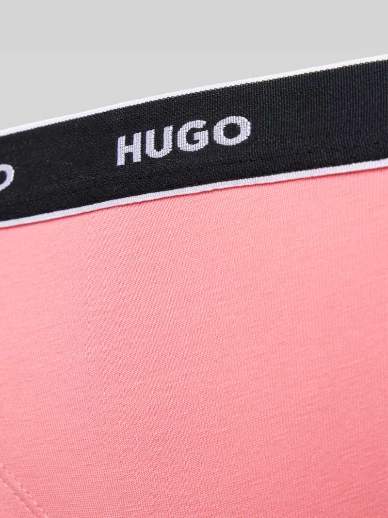 HUGO String van katoenmix met logostitching in een set van 3 stuks