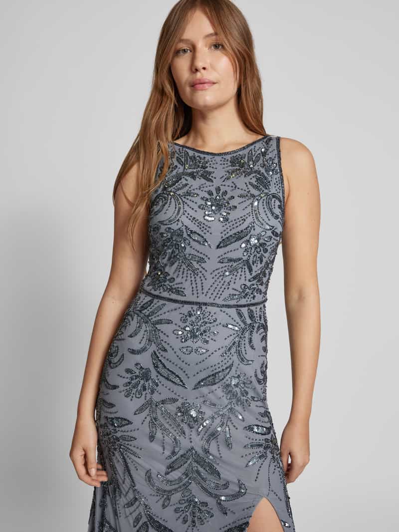 Lace & Beads Avondjurk met boothals