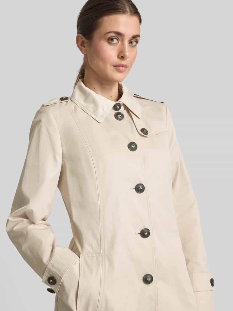Fuchs Schmitt Trenchcoat met strookzakken