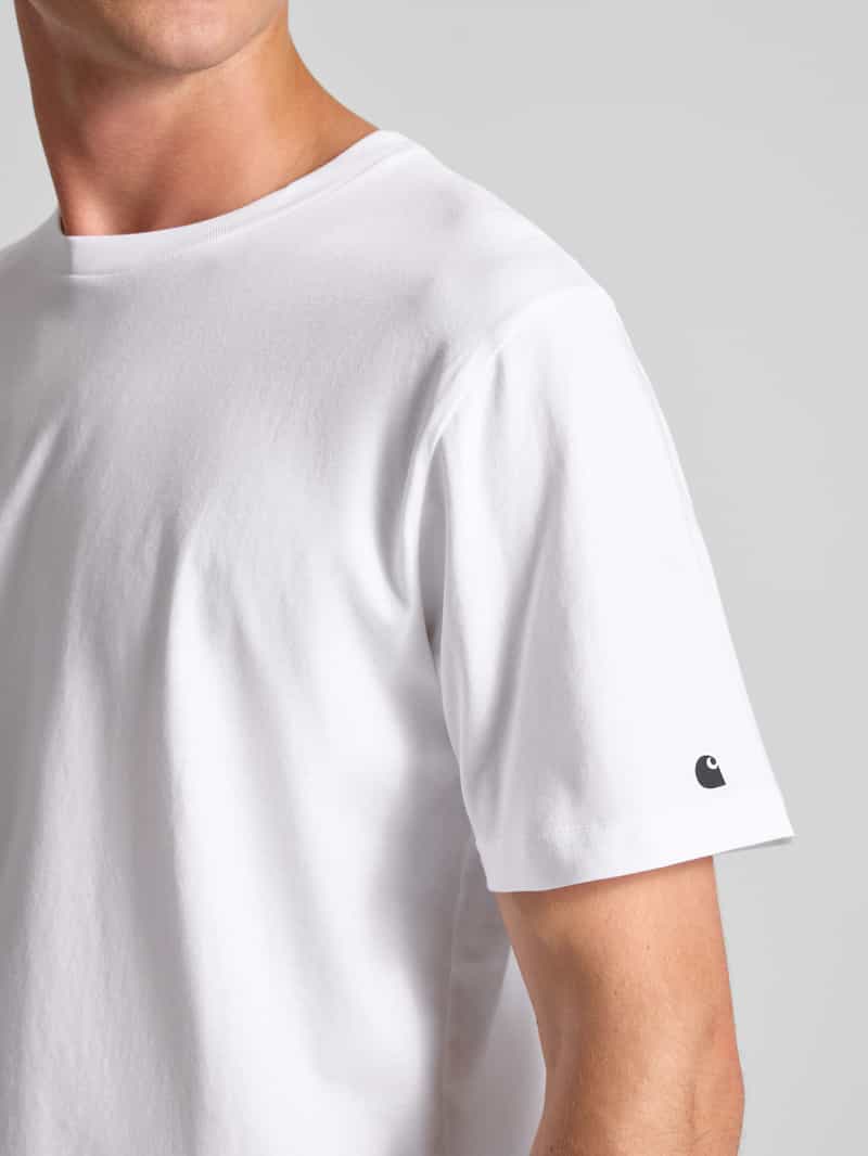 Carhartt Work In Progress T-shirt met geribde ronde hals