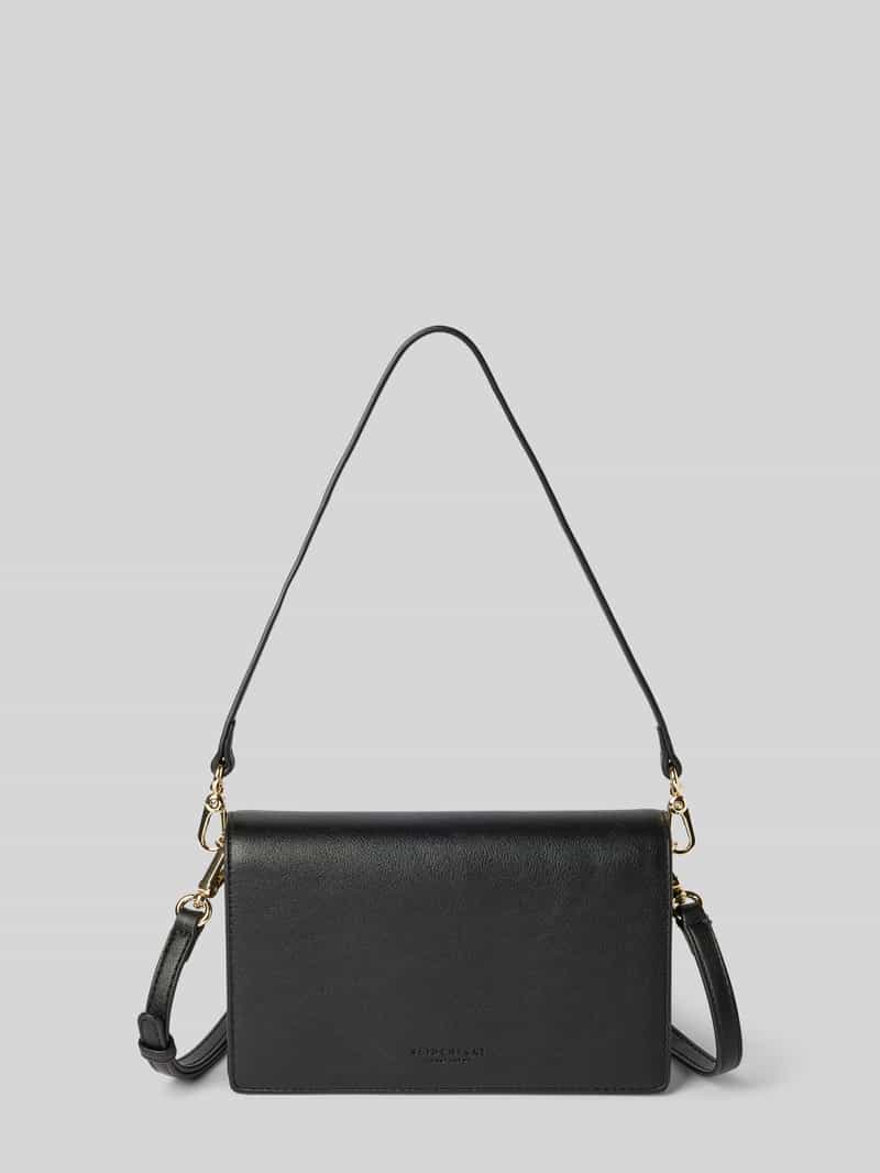Seidenfelt Handtas met labeldetail model 'Birsta'