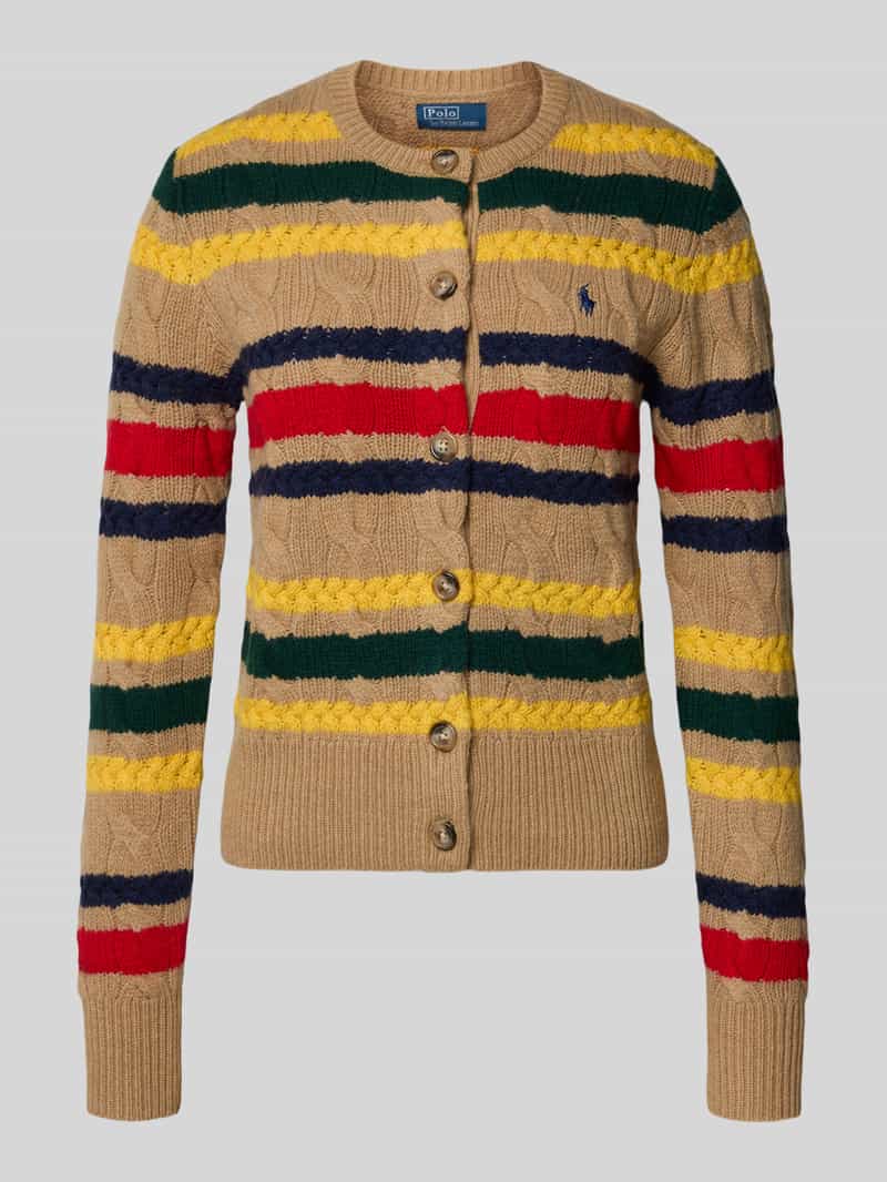 Polo Ralph Lauren Gebreid jack van wol met kabelpatroon