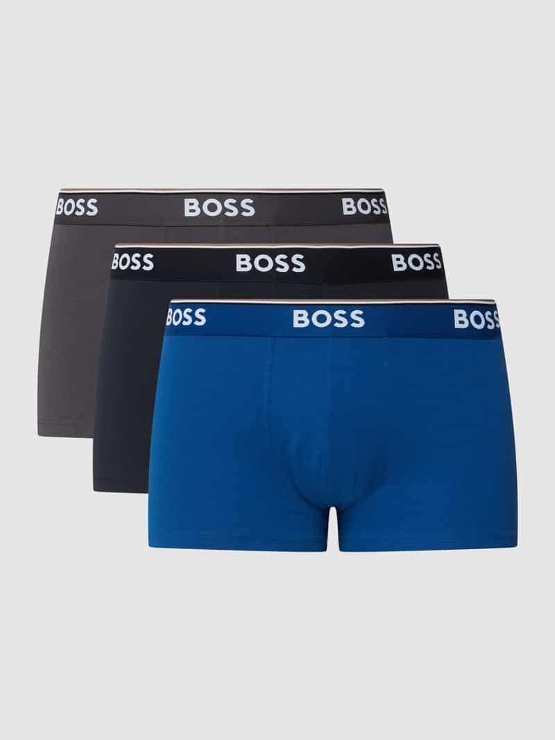 Boxershort met elastische band met logo in een set van 3 stuks