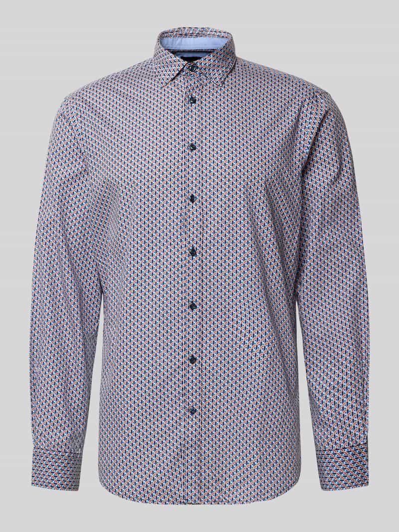 Christian Berg Men Vrijetijdsoverhemd met knoopsluiting