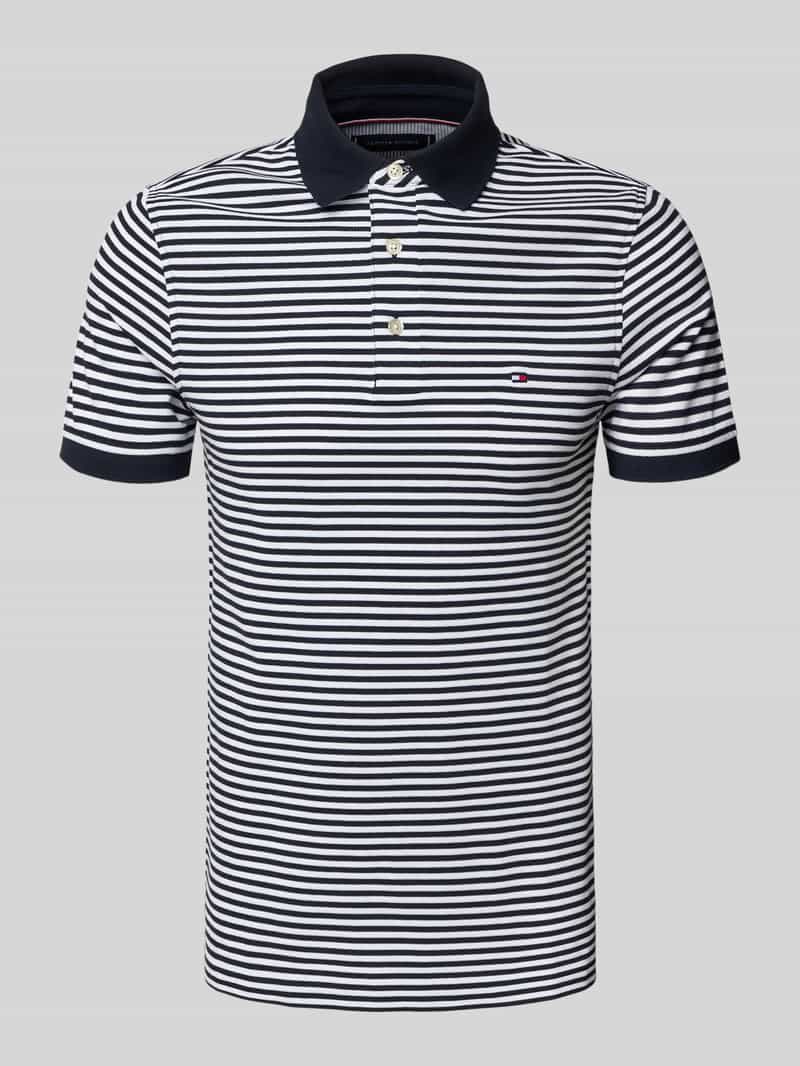 Tommy Hilfiger Slim fit poloshirt van een mix van katoen en elastaan