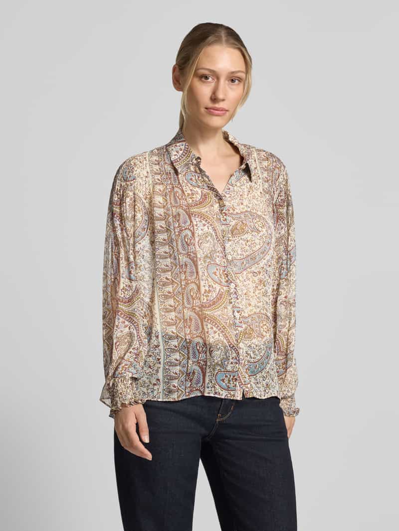 BA&SH Regular fit blouse van pure viscose model 'Cleo'