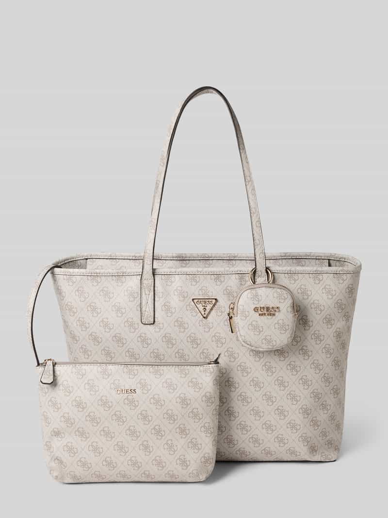 Guess Handtas met all-over logoprint, model 'Power Play'