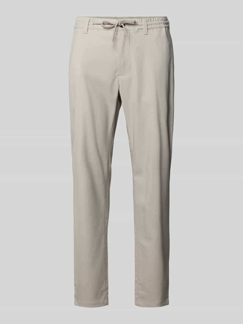 MCNEAL Tapered fit stoffen broek met Elastische band