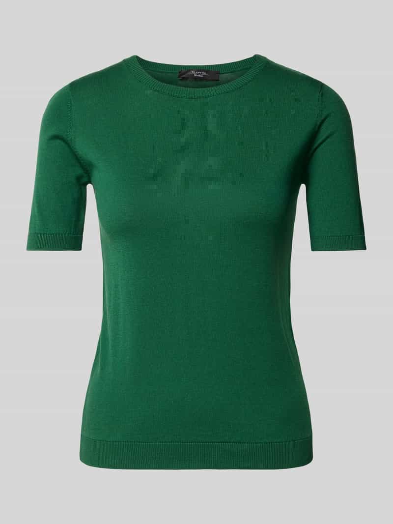 Weekend Max Mara Gebreid shirt met ronde hals model 'AGRO'