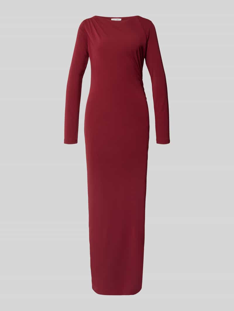 GUIDO MARIA KRETSCHMER WOMAN Slim fit maxi-jurk met plooidetail model 'Helen'