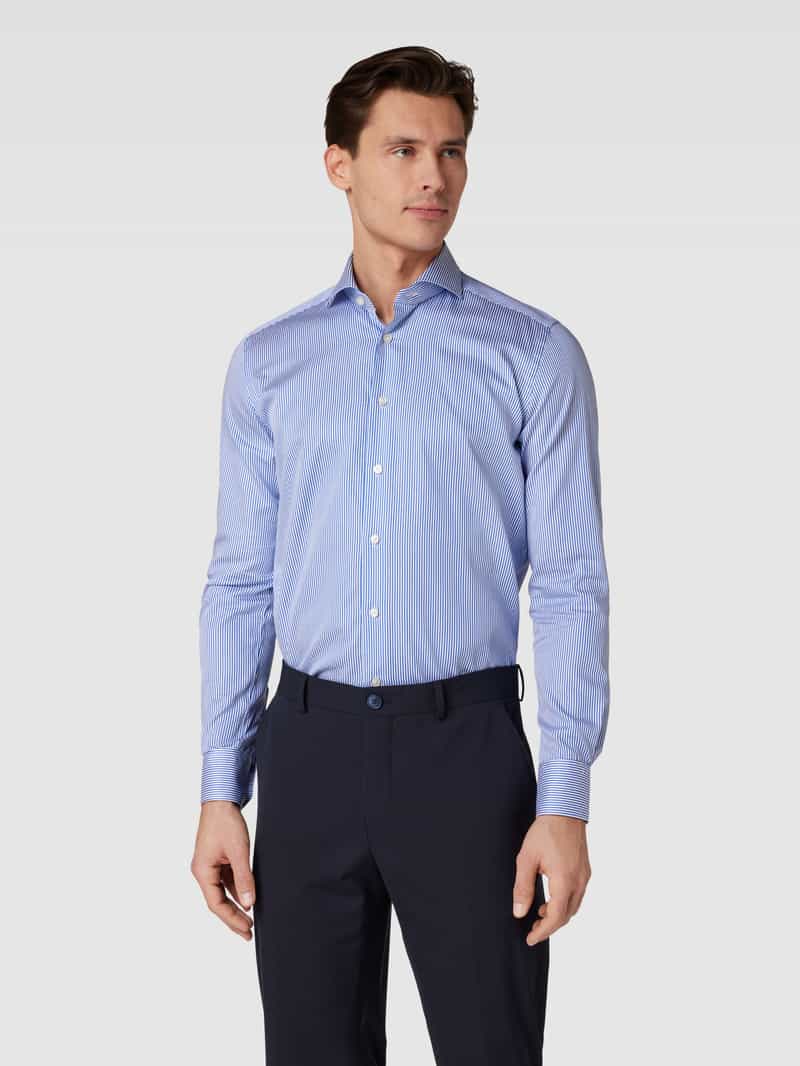 Regular fit zakelijk overhemd met streepmotief XACUS