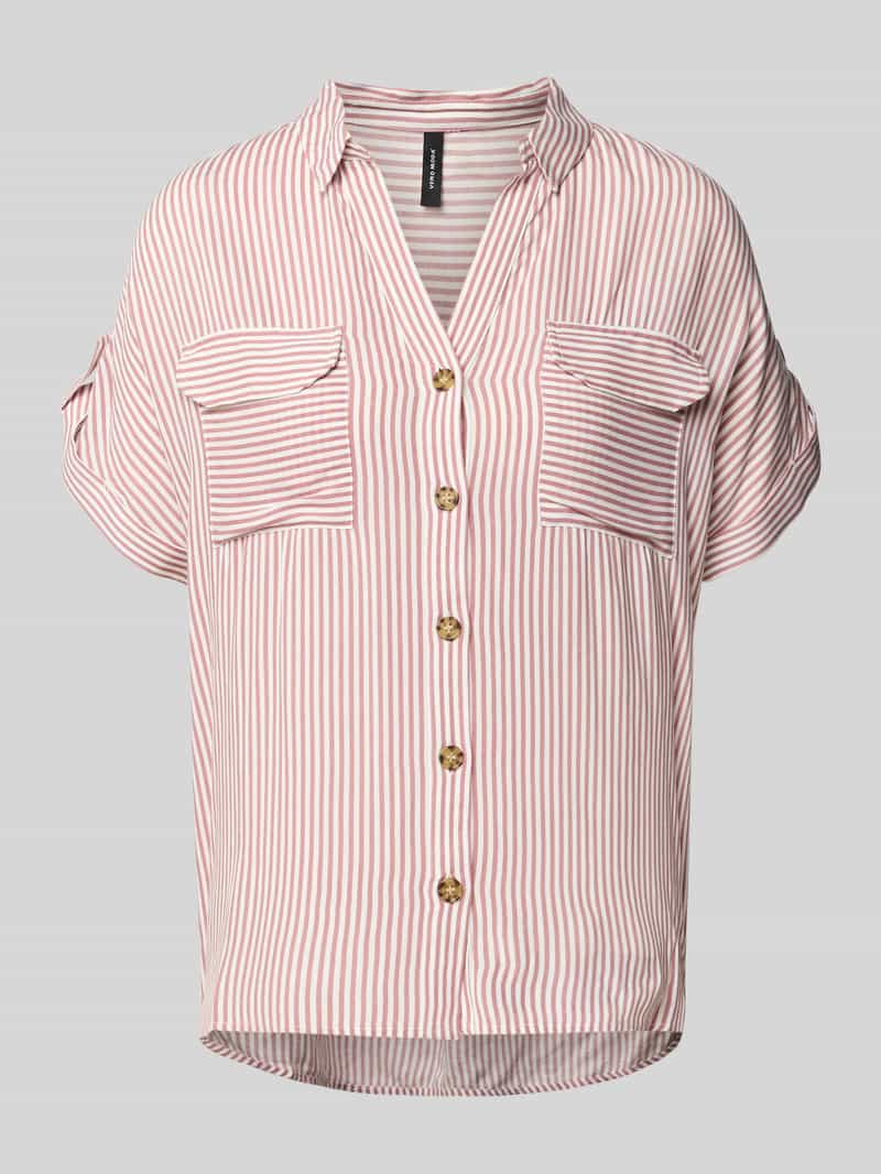 Vero Moda Regular fit overhemdblouse van pure viscose model 'BUMPY'