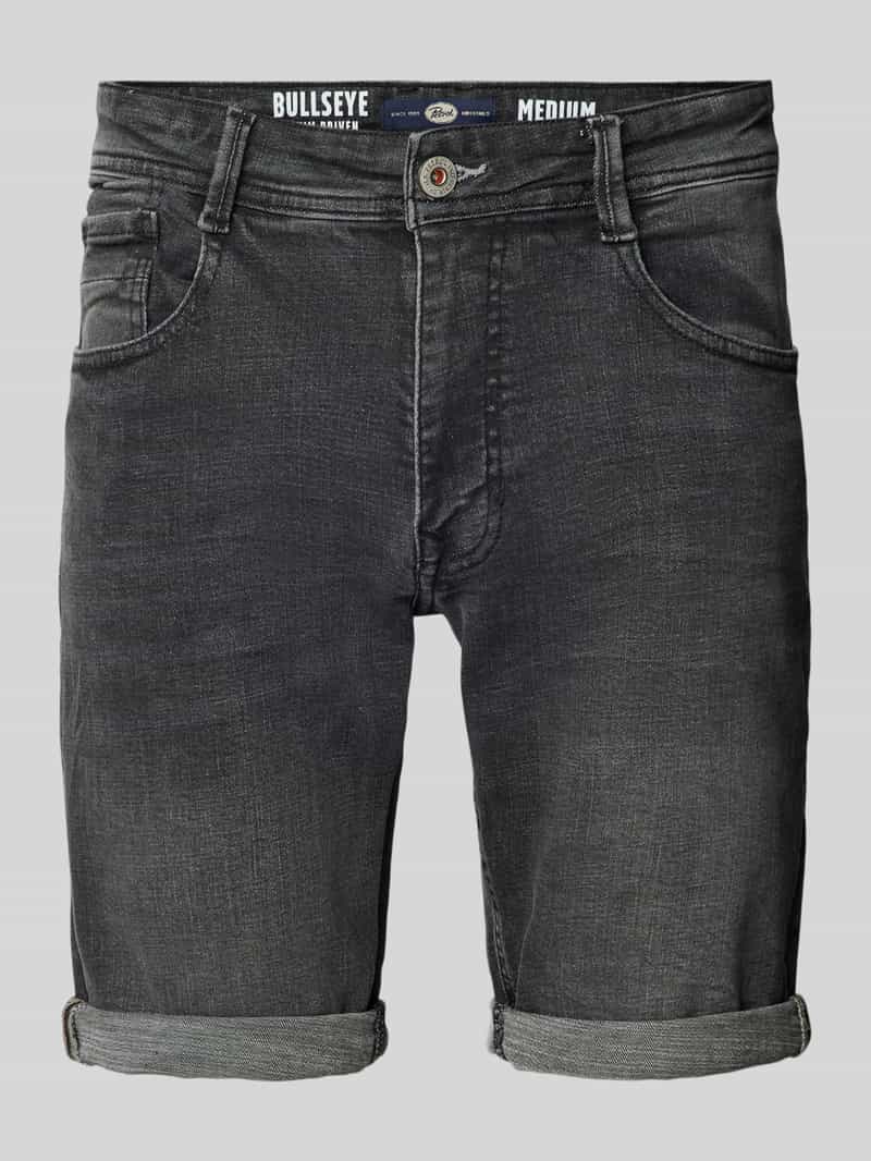 Petrol Korte regular fit jeans in 5-pocketmodel model 'BULLSEYE'