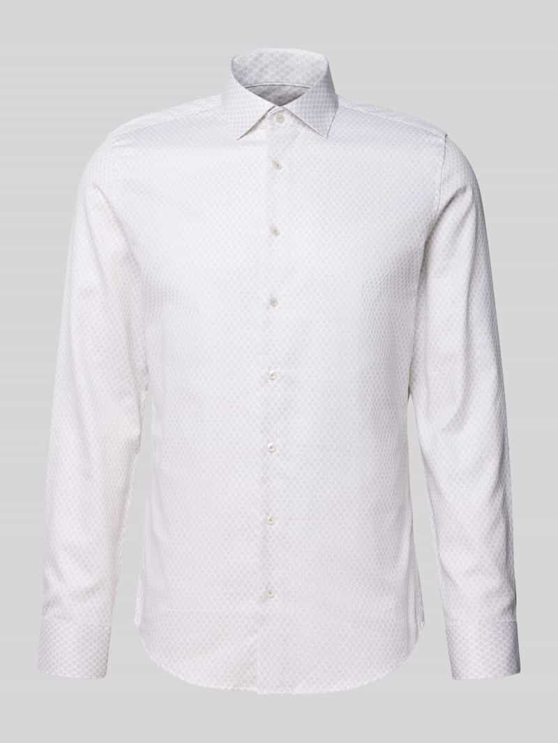 seidensticker Slim fit zakelijk overhemd van katoen met kentkraag