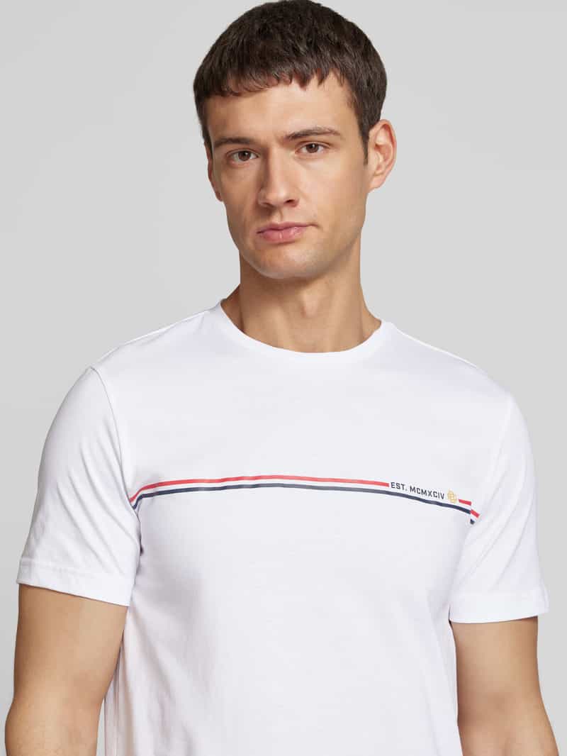 Christian Berg Men T-shirt met labelprint