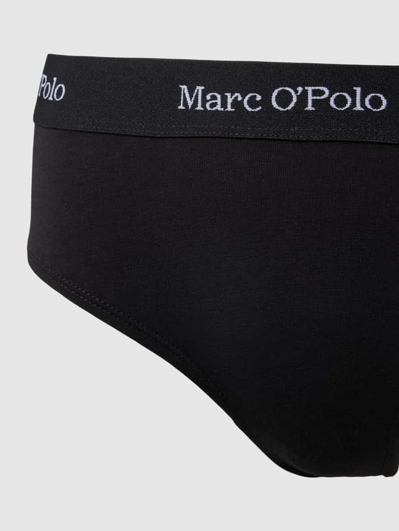 Marc O'Polo Slip met elastische band met logo in een set van 3 stuks model 'ESSENTIALS'