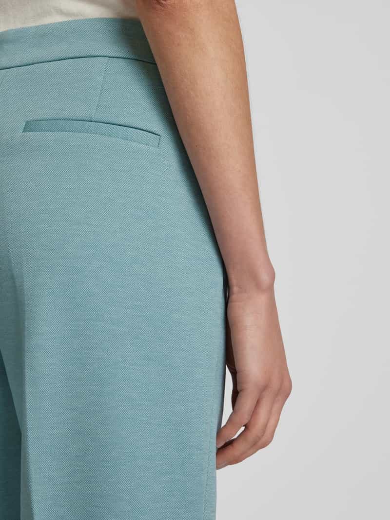 Jake*s Collection Slim fit stoffen broek met persplooien