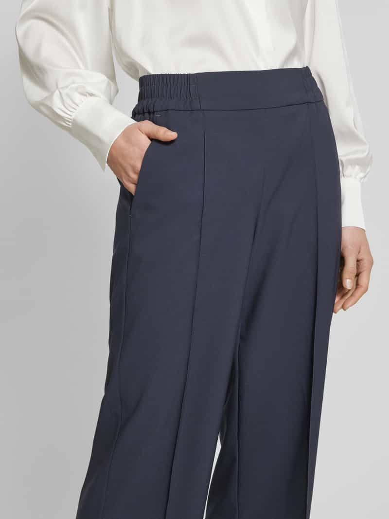 Betty Barclay Straight leg stoffen broek met vaste persplooien