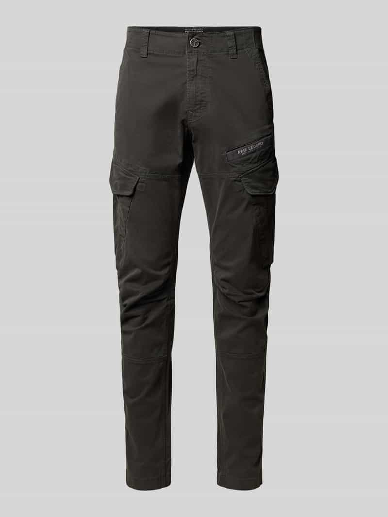 PME Legend Cargobroek met labeldetail en klepzakken model 'Nordrop'