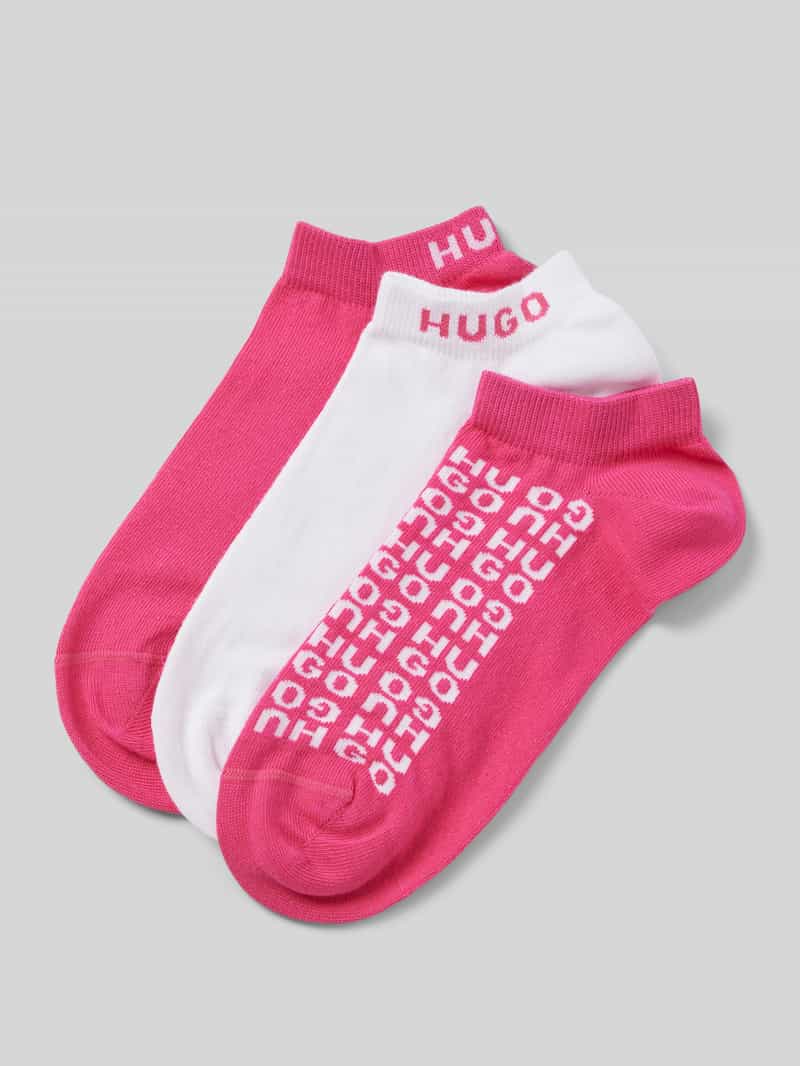 HUGO Sokken met labeldetail in een set van 3 paar