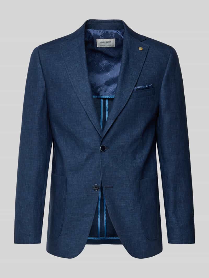 regular fit colbert van linnenmix model 'Tebbo'