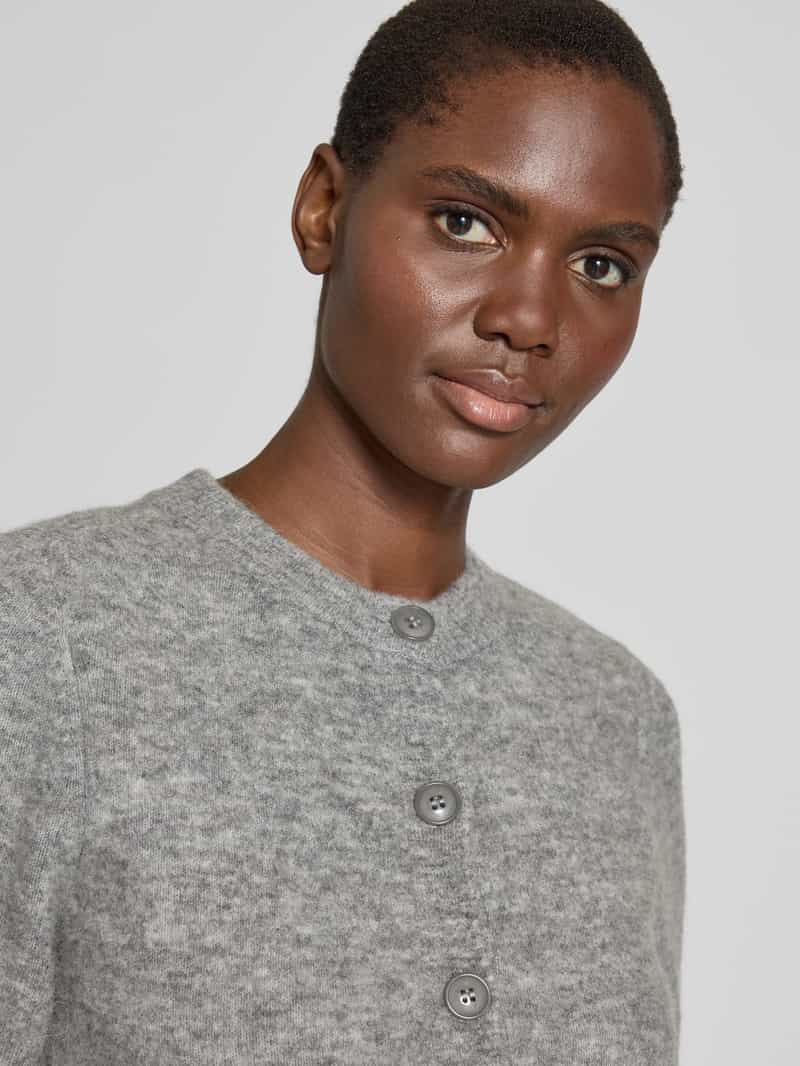 Samsøe Gebreid jack met knoopsluiting model 'SANOURA'
