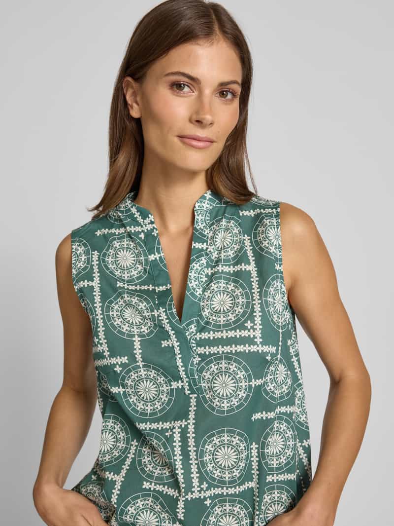 Marc O'Polo Loose fit blousetop van puur katoen