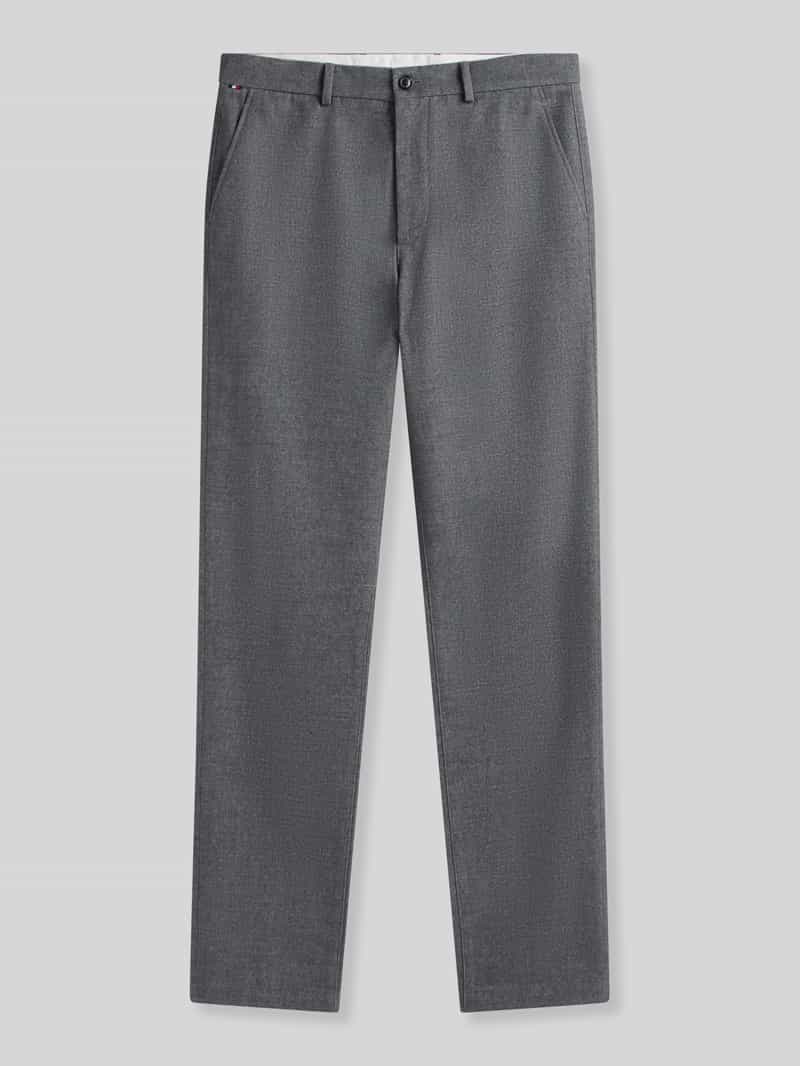 slim fit recht broek van katoenmix met viscose model 'DENTON'