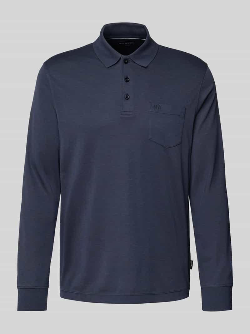 Bugatti Poloshirt met labelstitching