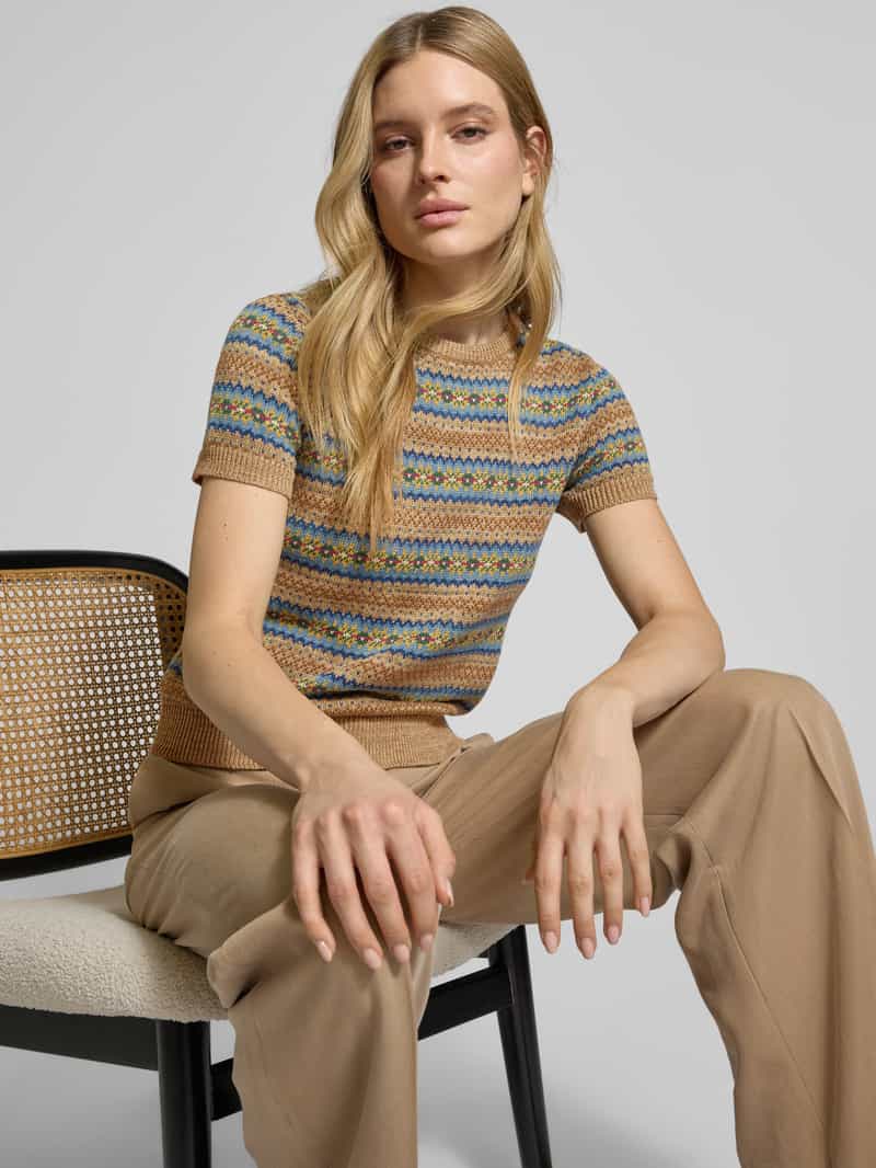 Lauren Ralph Lauren Pullover in design met korte mouwen