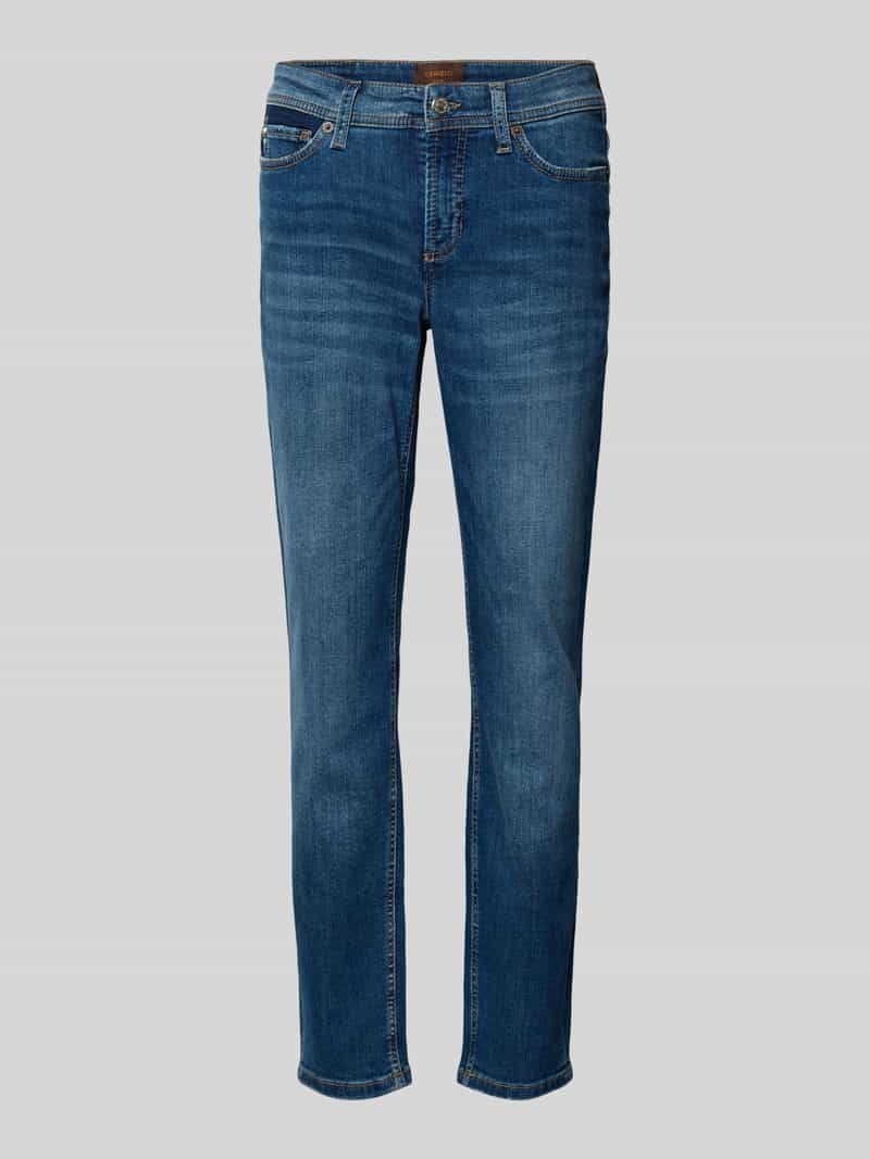 CAMBIO Slim fit jeans van katoenmix model 'PIPER'