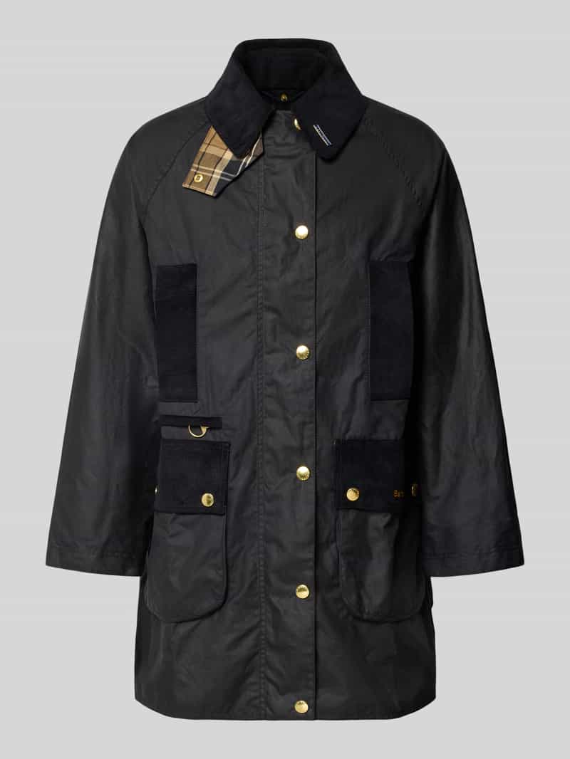 Barbour Regular fit functioneel jack van puur gewaxte katoen