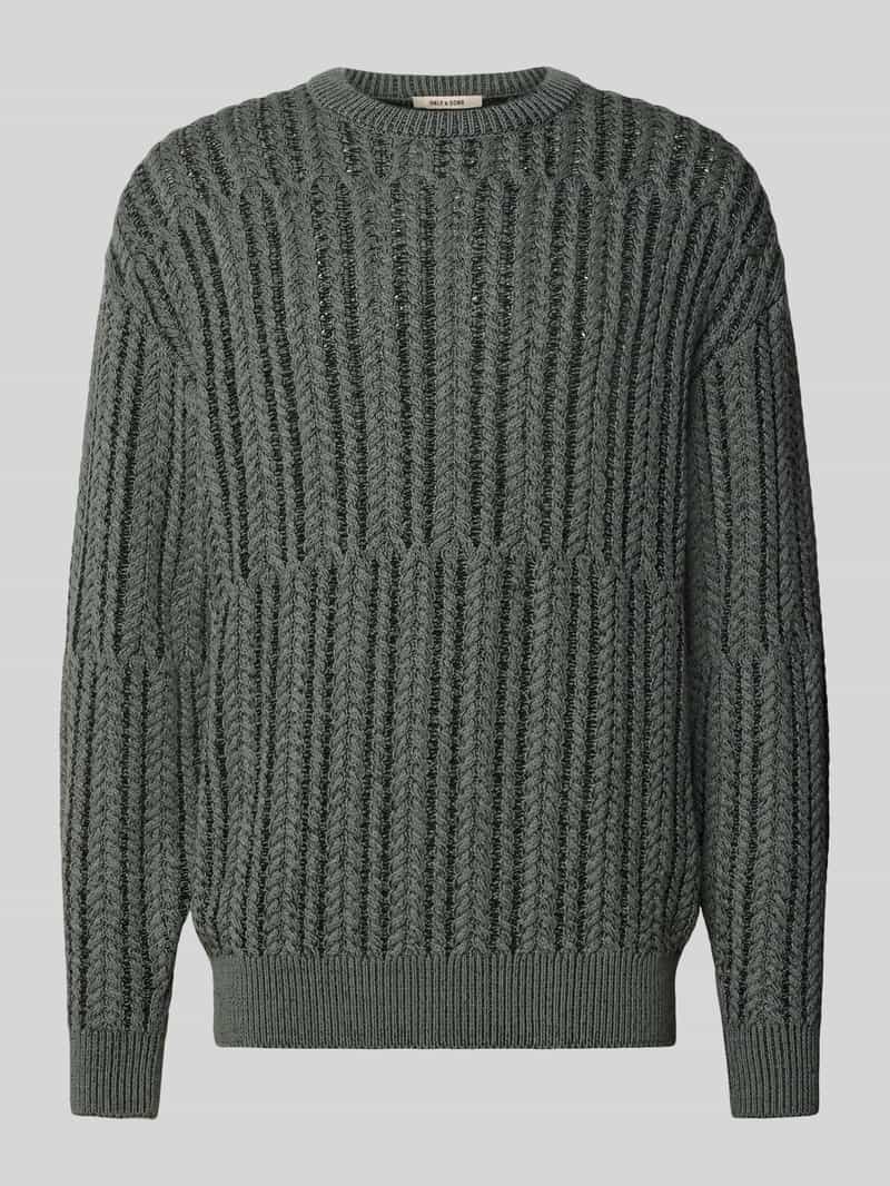 Only & Sons Relaxed fit gebreide pullover van katoenmix model 'FILL RLX'