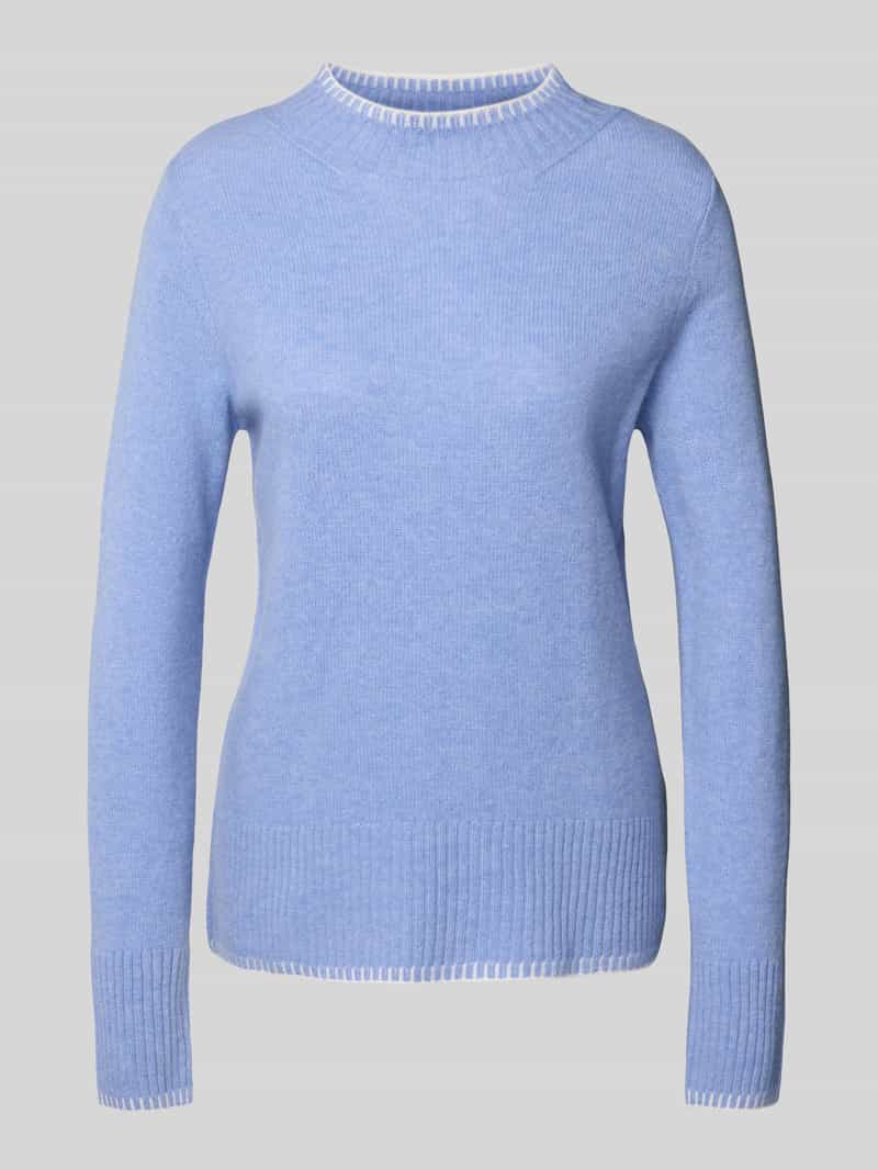 Christian Berg Woman Regular fit shirt met lange mouwen van zuivere wol in gebreide look