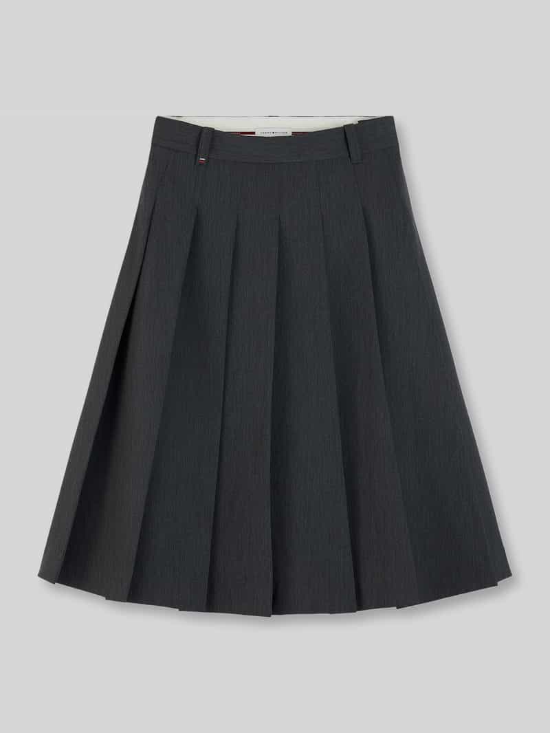 Tommy Hilfiger Regular fit midi-rok van katoenmix