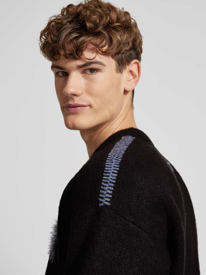Pegador Oversized gebreide pullover met labeldetail