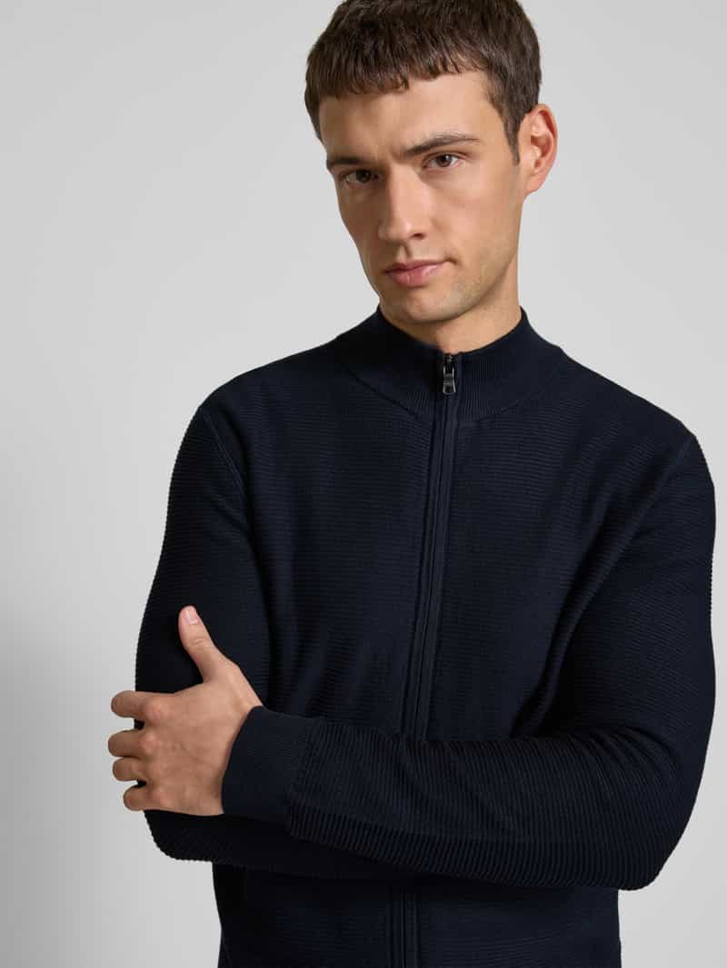OLYMP Level Five Gebreid vest met opstaande kraag