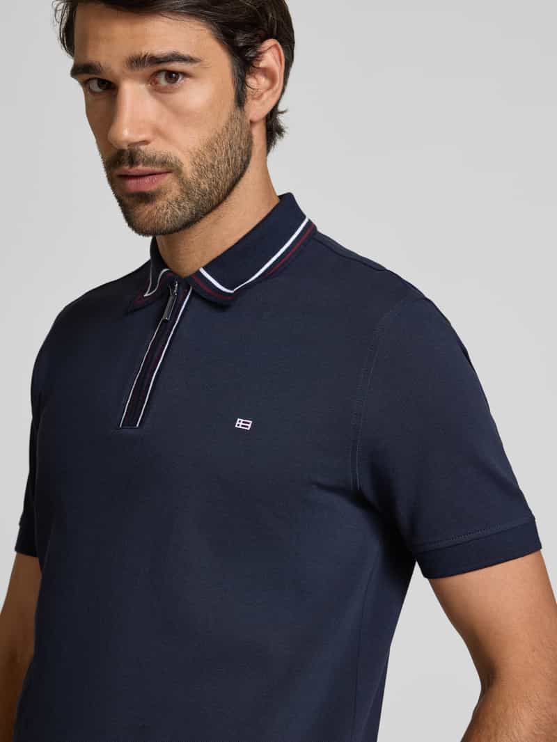 Christian Berg Men Regular fit poloshirt met ritssluiting