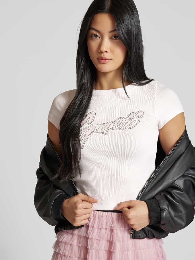Guess T-shirt met labelprint