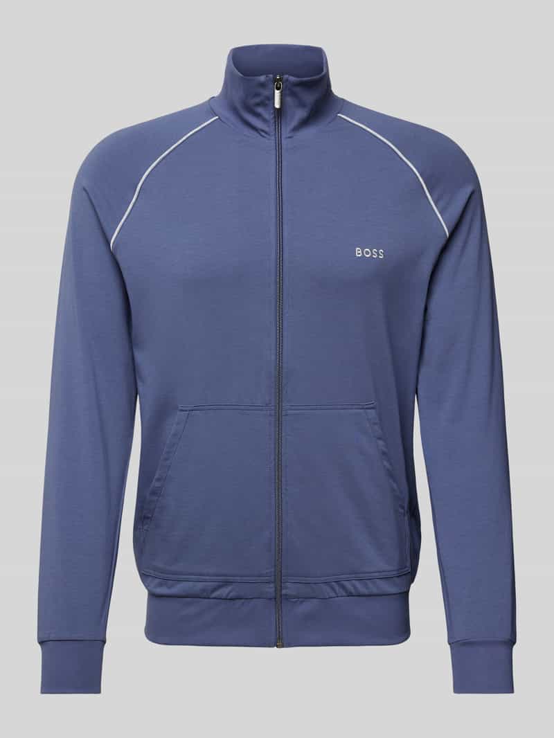 Boss Sweatjack met labelstitching